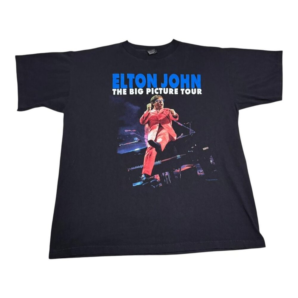 Vintage Polygram 1997 Elton John The Big Picture Tour Shirt Adult XL‎